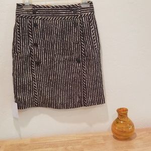 Tory Burch Striped Mini Skirt